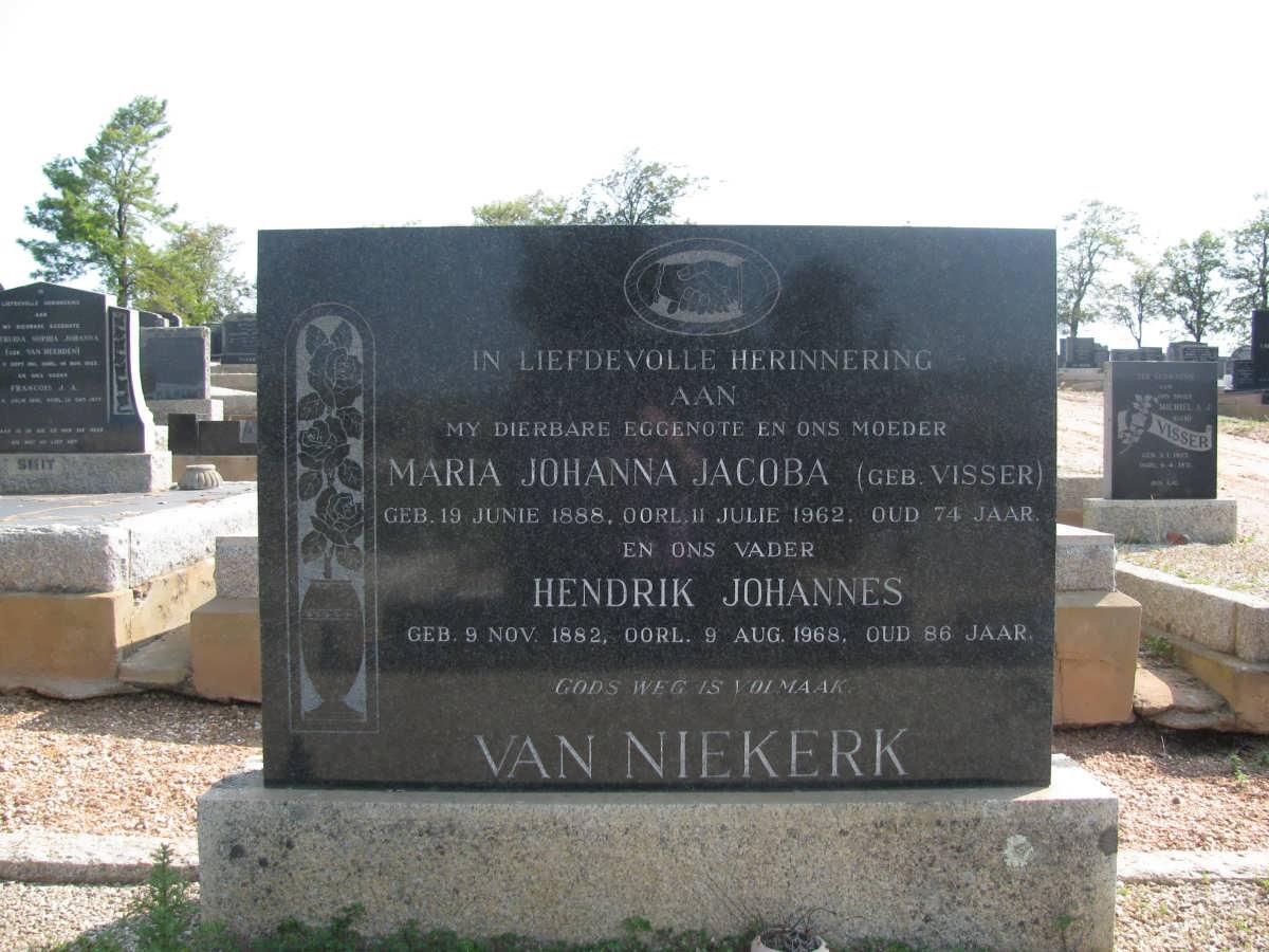 NIEKERK Hendrik Johannes, van 1882-1968 &amp; Maria Johanna Jacoba VISSER 1888-1962