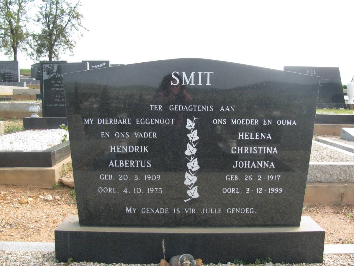 SMIT Hendrik Albertus 1909-1975 &amp; Helena Christina Johanna 1917-1999
