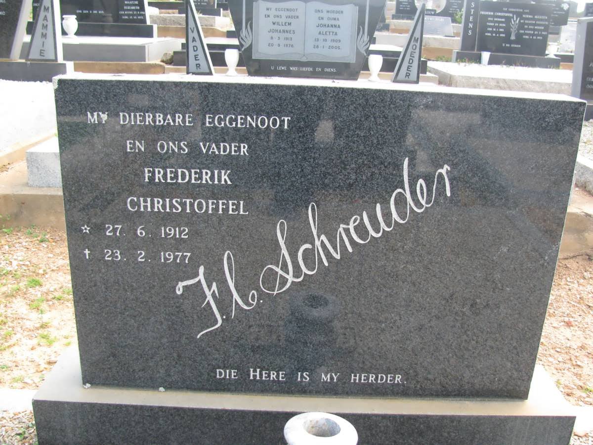 SCHREUDER Frederik Christoffel 1912-1977