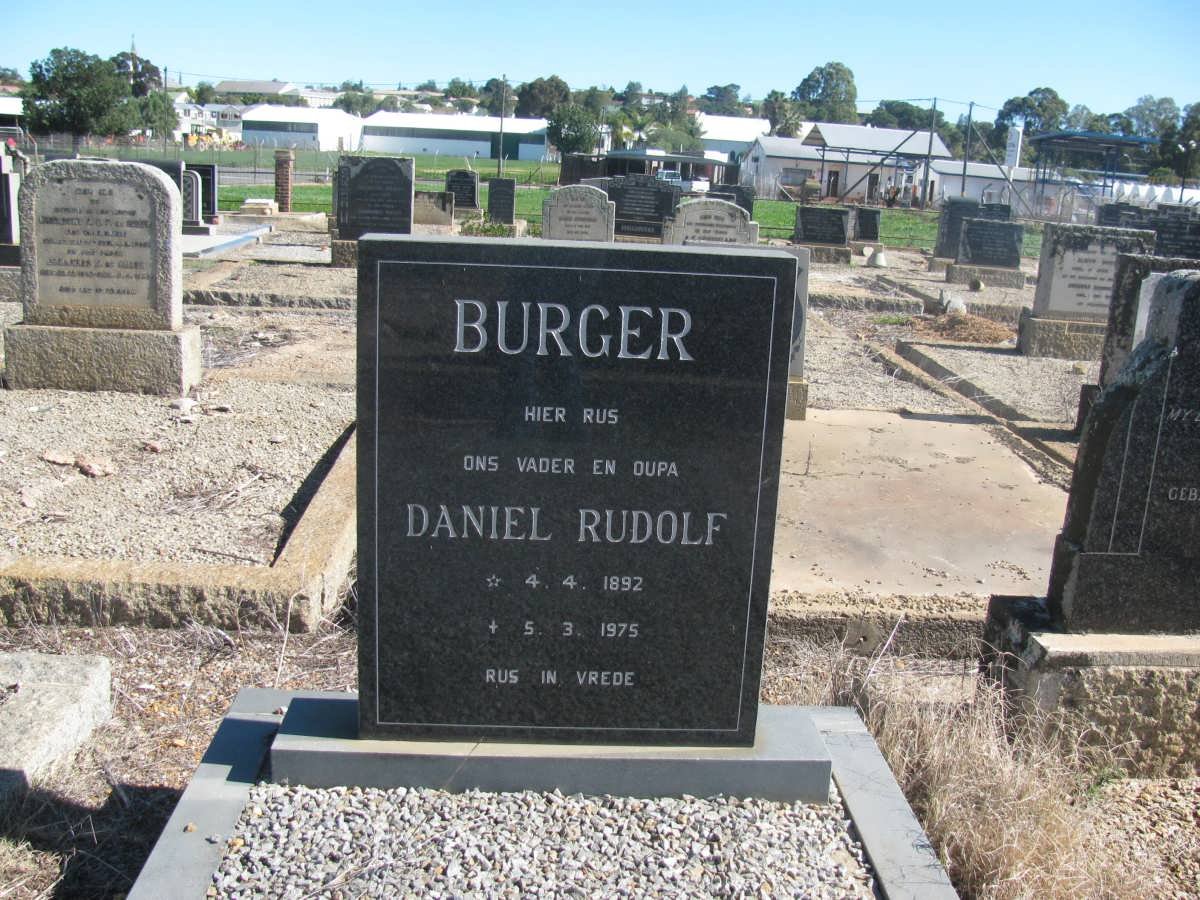 BURGER Daniel Rudolf 1892-1975