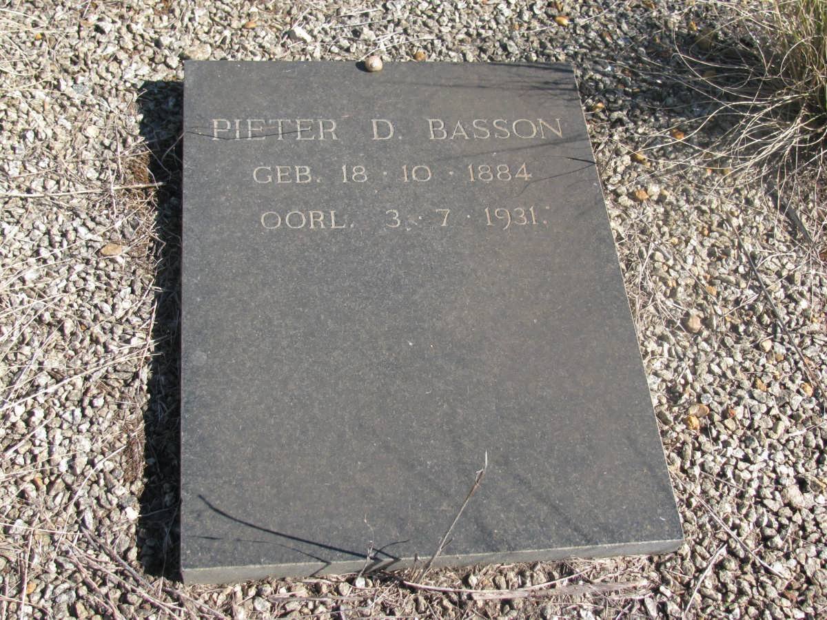BASSON Pieter D. 1884-1931