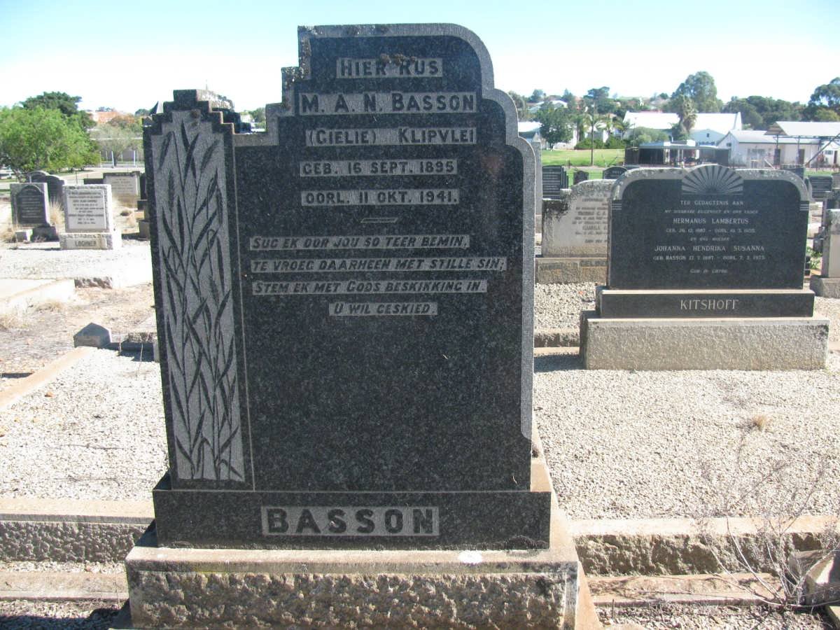 BASSON M.A.N. 1895-1941