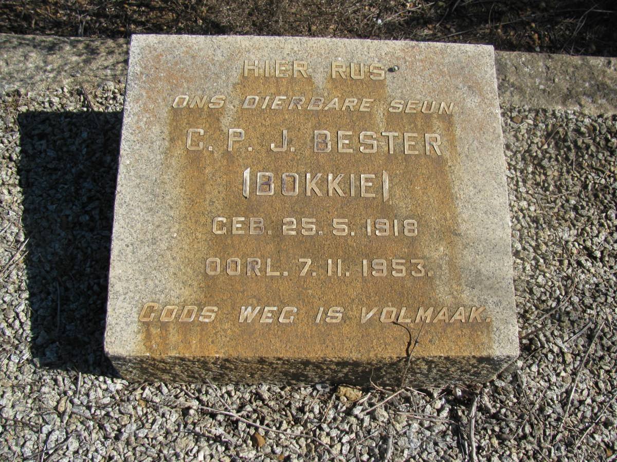 BESTER C.P.J. 1918-1953