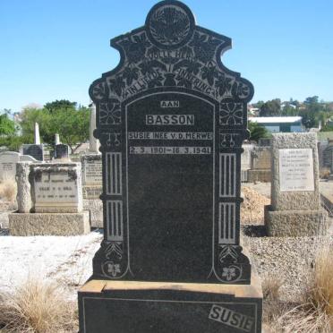 BASSON Susie nee VAN DER MERWE 1901-1941