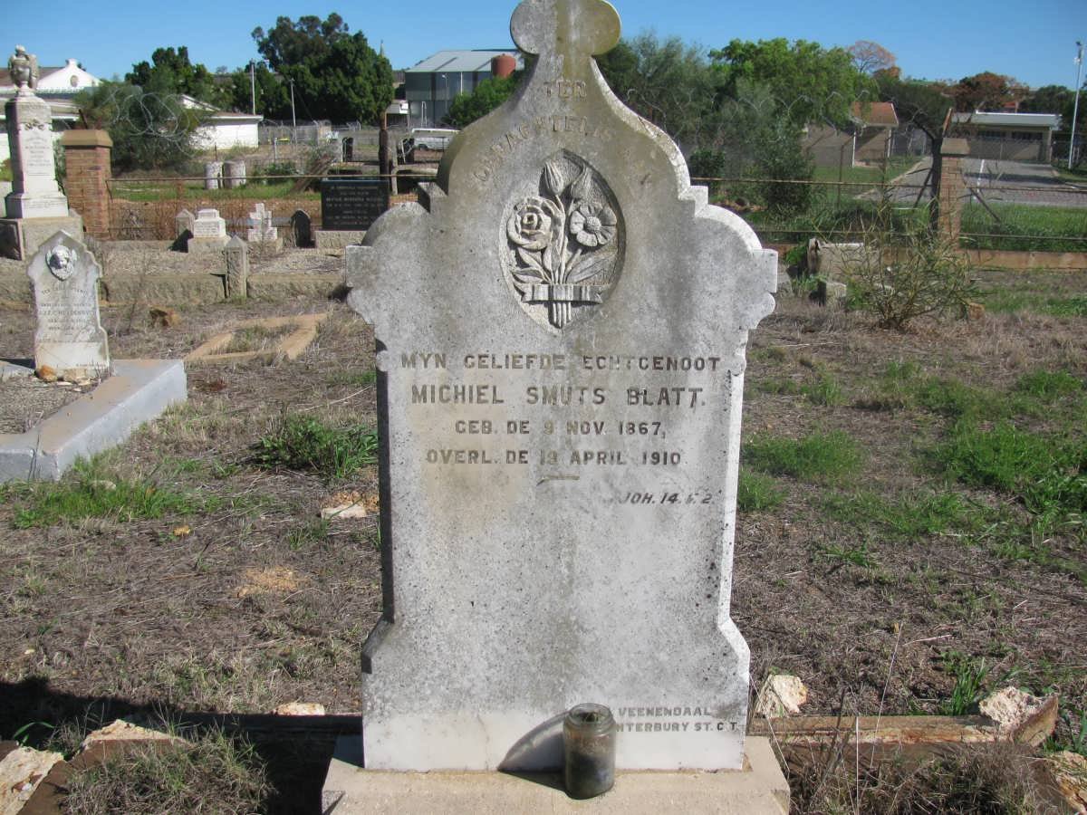 BLATT Michiel Smuts 1867-1910