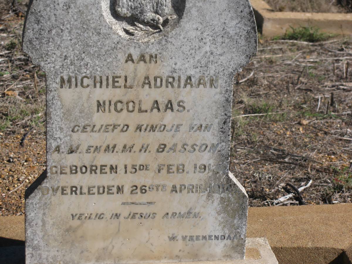 BASSON Michiel Adriaan Nicolaas 1914-1914