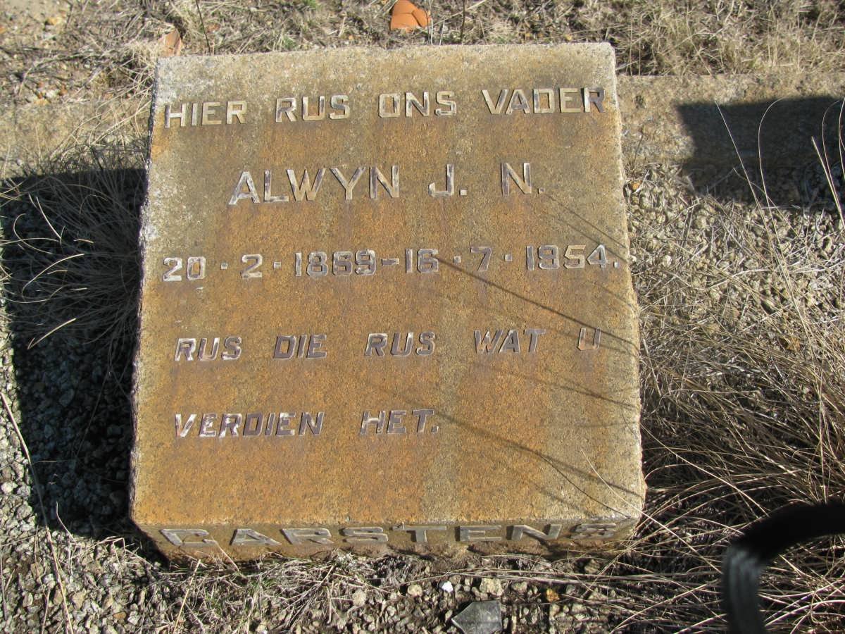 CARSTENS Alwyn J.N. 1869-1954