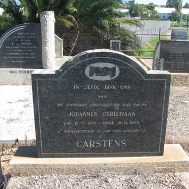 CARSTENS Johannes Christiaan 1921-1956