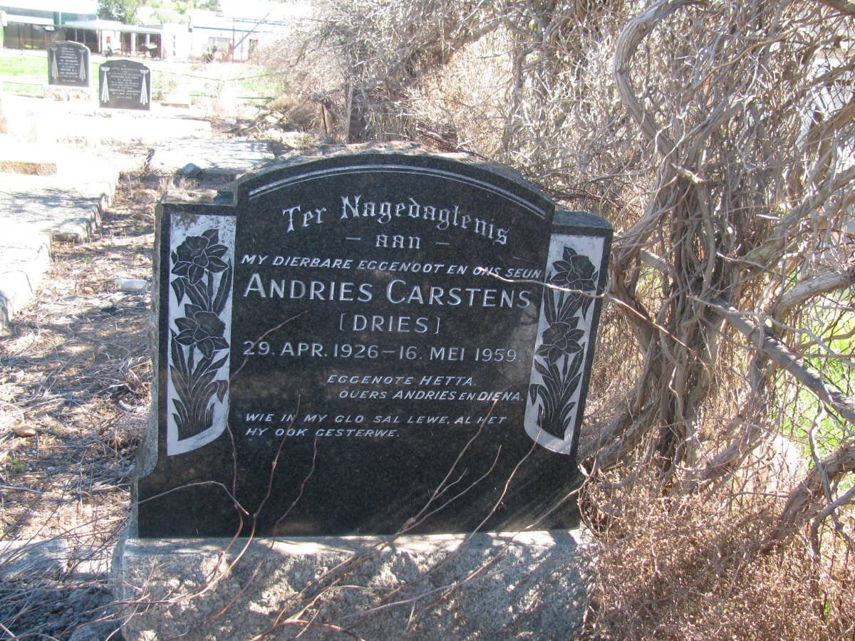 CARSTENS Andries 1926-1959