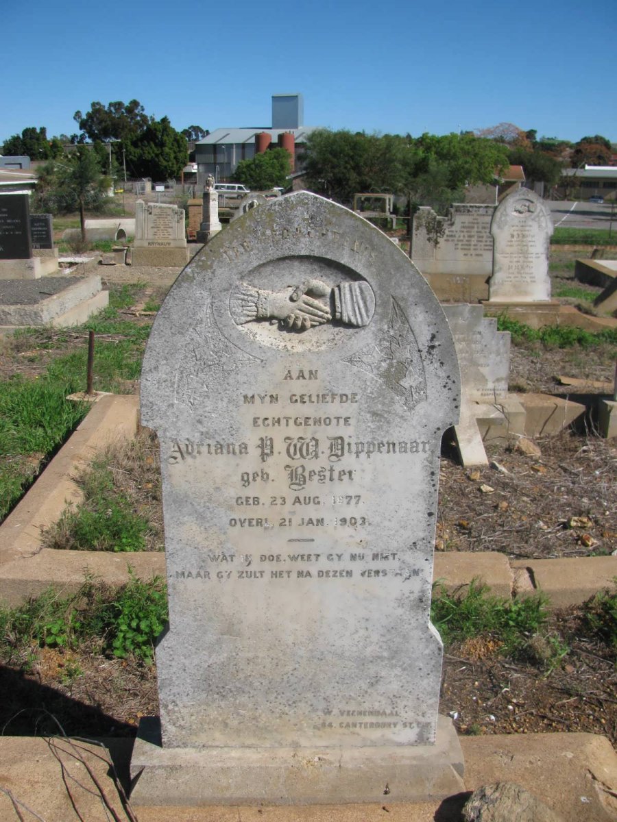 DIPPENAAR Adriana P.W. nee BESTER 1877-1903