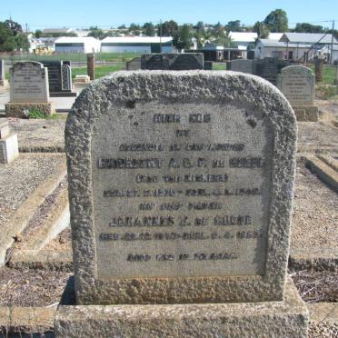 GOEDE Johannes J., de 1870-1953 &amp; Huibrecht A.G.P. VAN NIEKERK 1878-1948