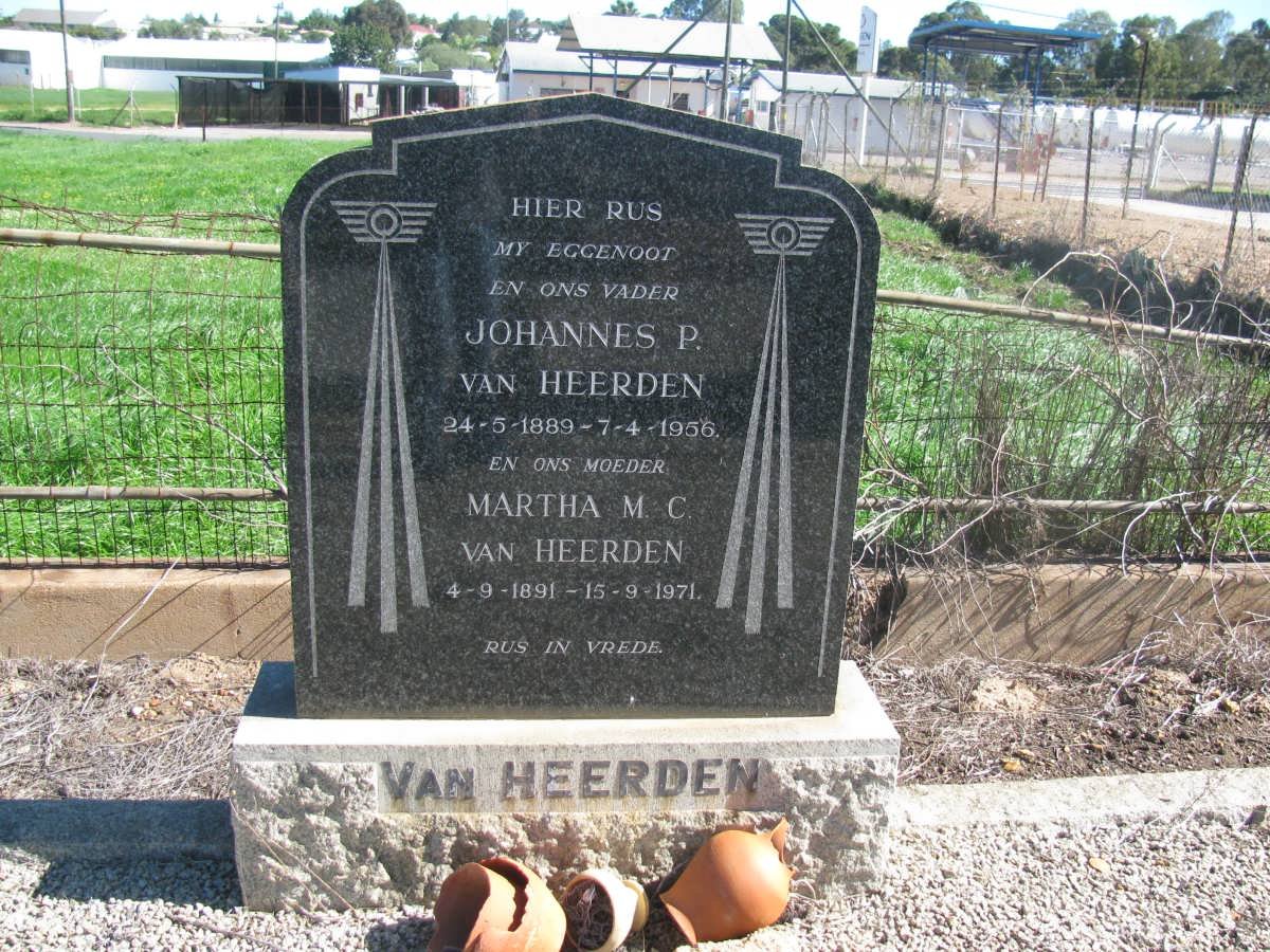 HEERDEN Johannes P., van 1889-1956 &amp; Martha M.C. 1891-1971