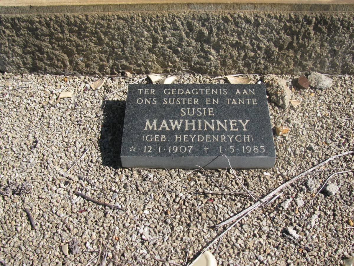 MAWHINNEY Susie nee HEYDENRYCH 1907-1985