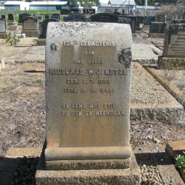 KOTZE Nicolaas W.J. 1886-1945