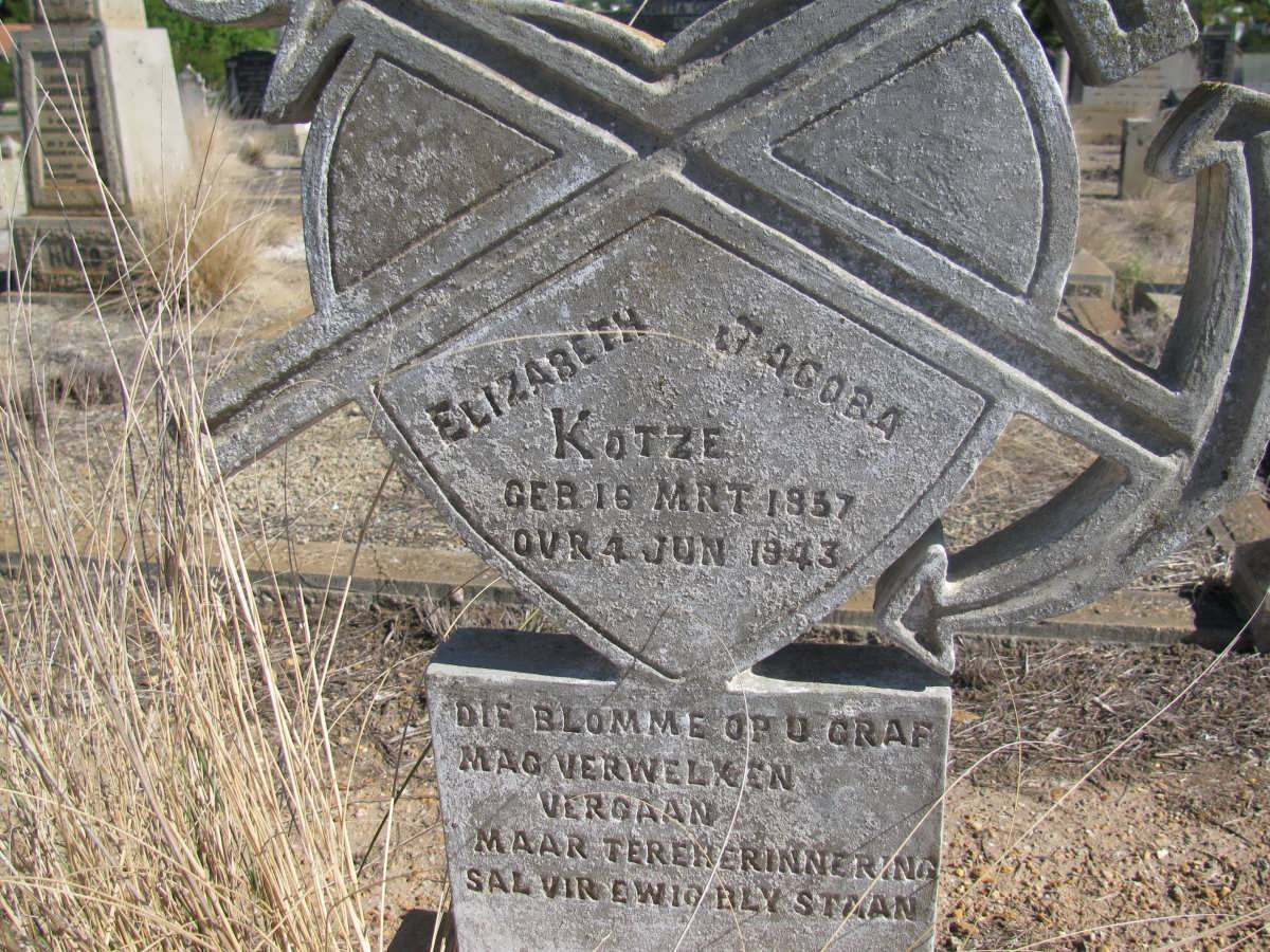 KOTZE Elizabeth Jacoba 1837-1943
