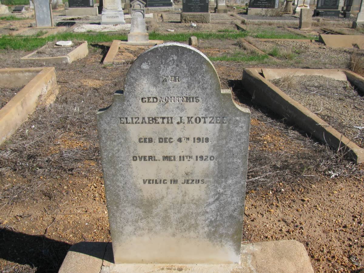 KOTZEE Elizabeth J. 1918-1920