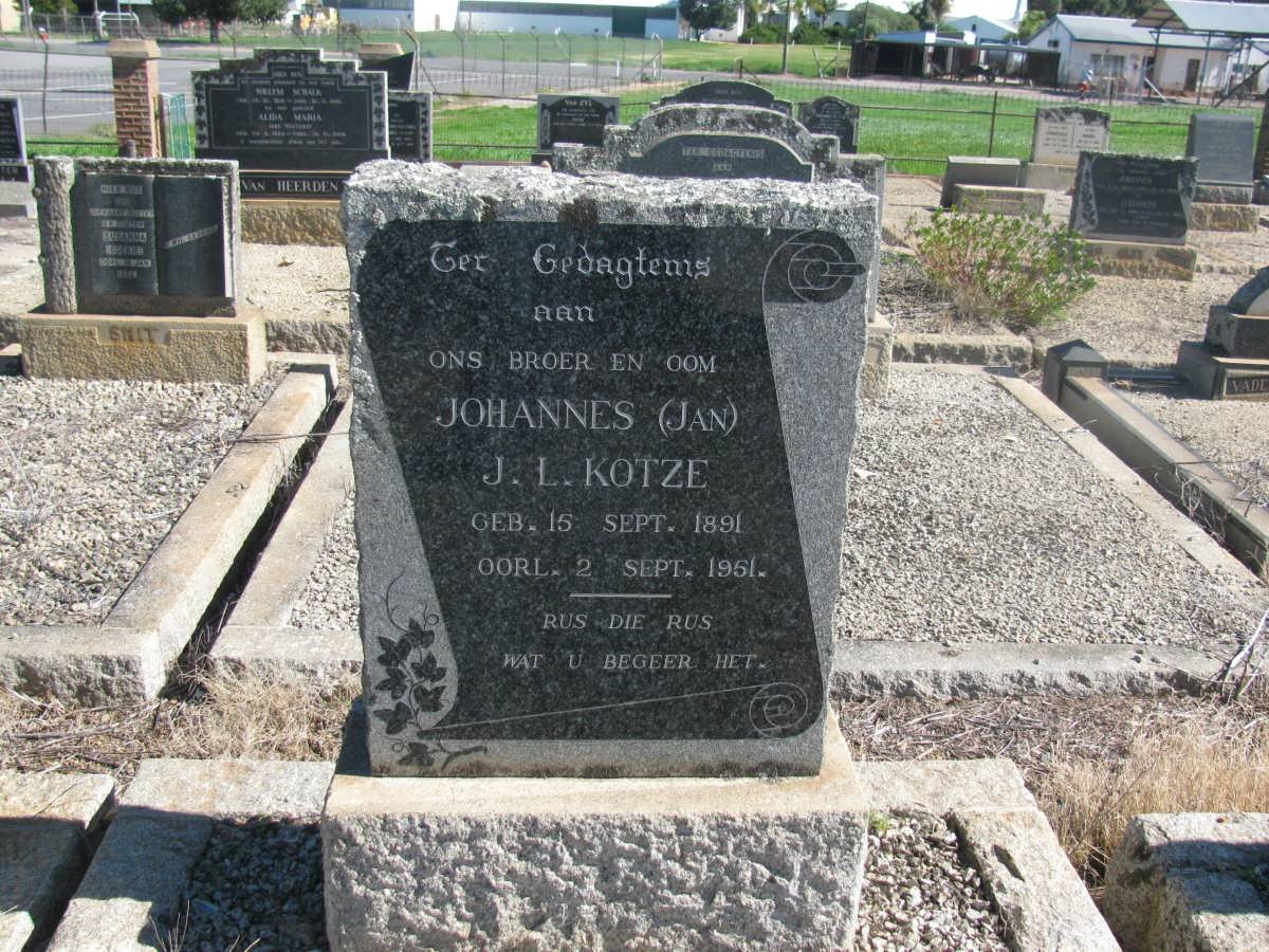 KOTZE Johannes J.L. 1891-1951