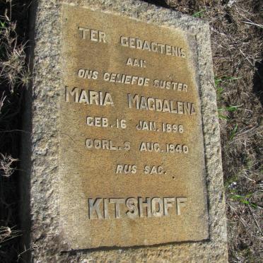 KITSHOFF Maria Magdalena 1898-1940