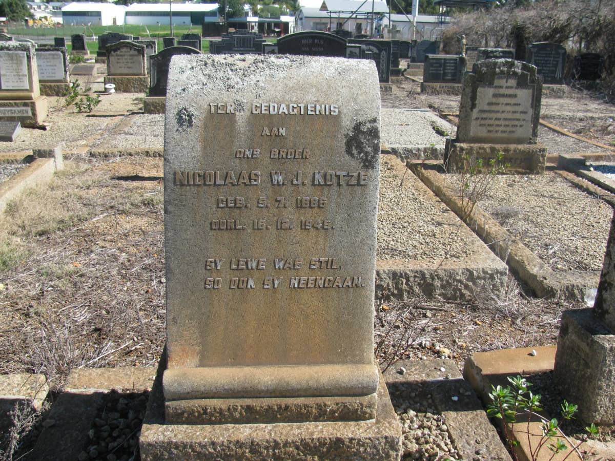 KOTZE Nicolaas W.J. 1886-1945