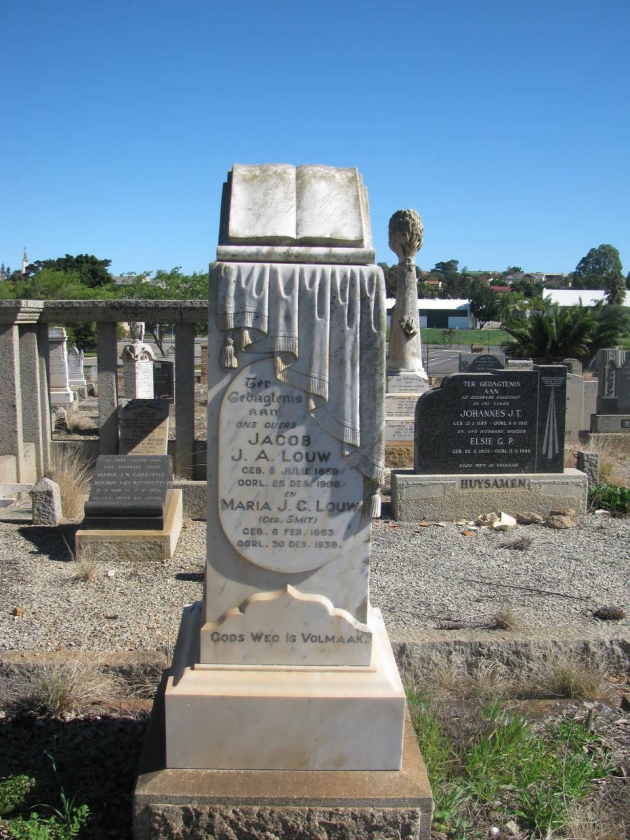 LOUW Jacob J.A. 1859-1908 &amp; Maria J.C. SMIT 1863-1936