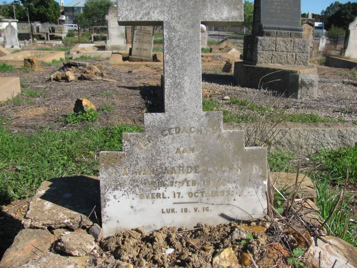 LOCHNER A. van Aarde 18??-1895