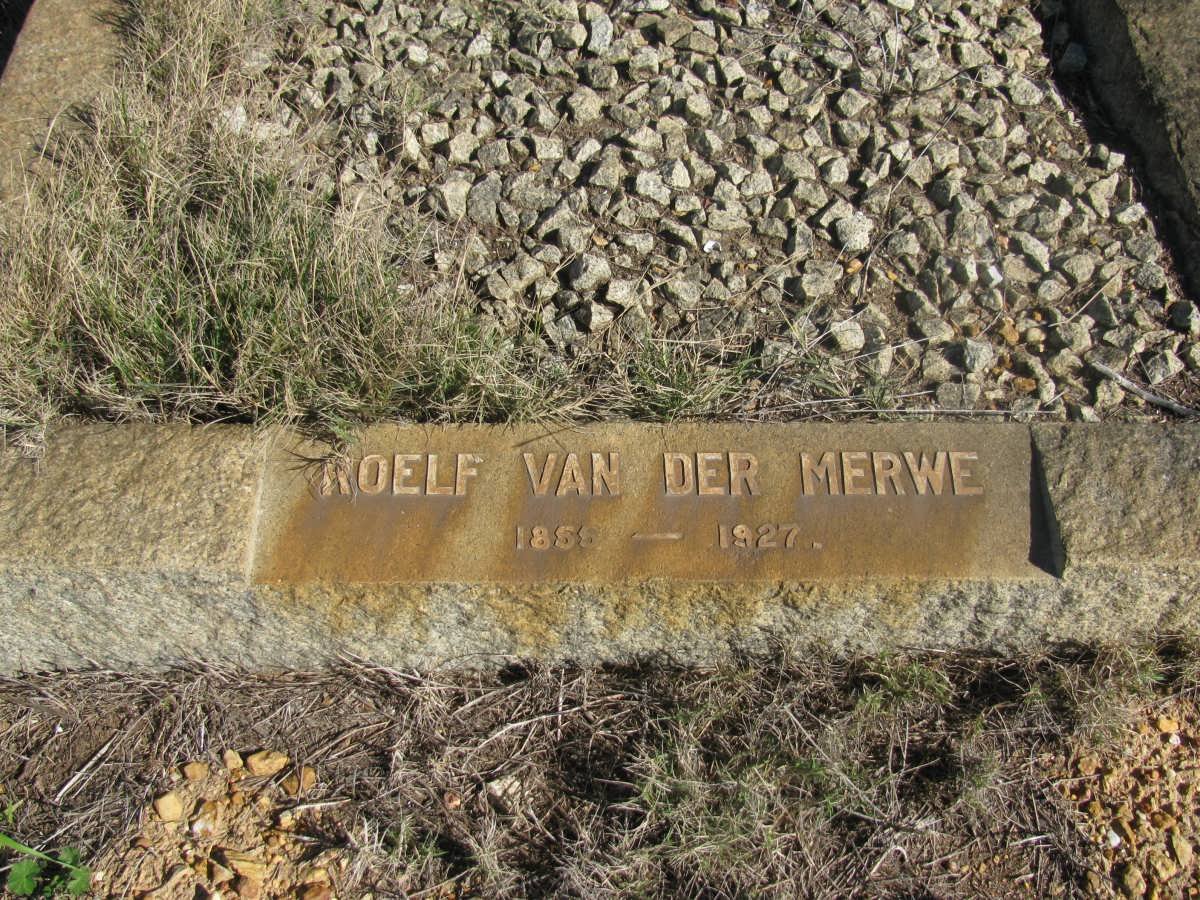 MERWE Roelf, van der 1855-1927