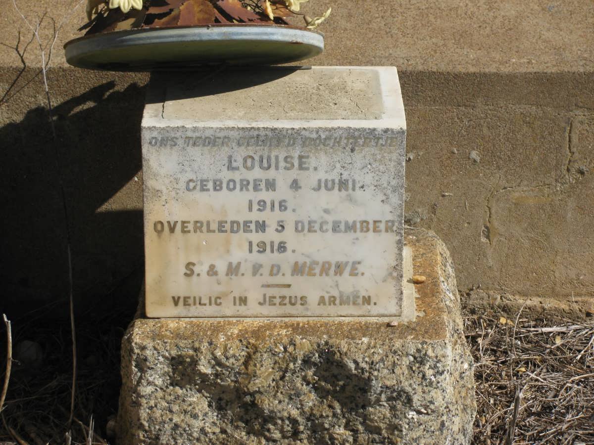 MERWE Louise, v.d. 1916-1916