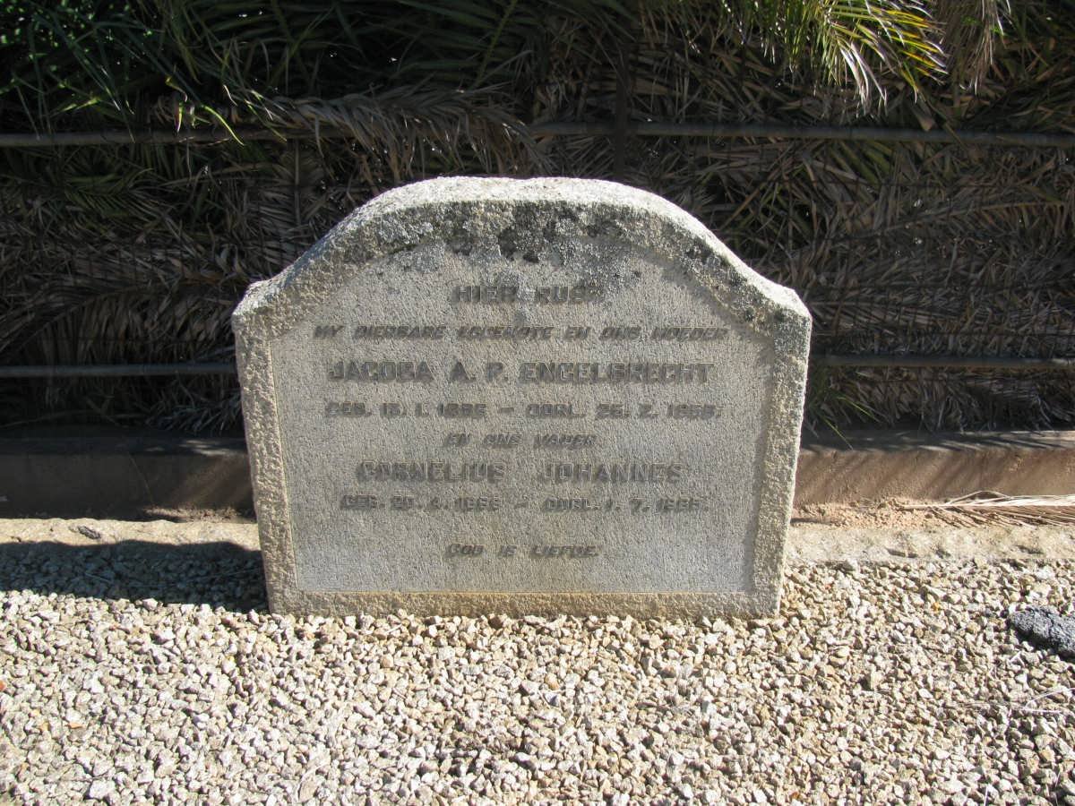 ENGELBRECHT Cornelius Johannes 1889-1965 &amp; Jacoba A.P. 1886-1958