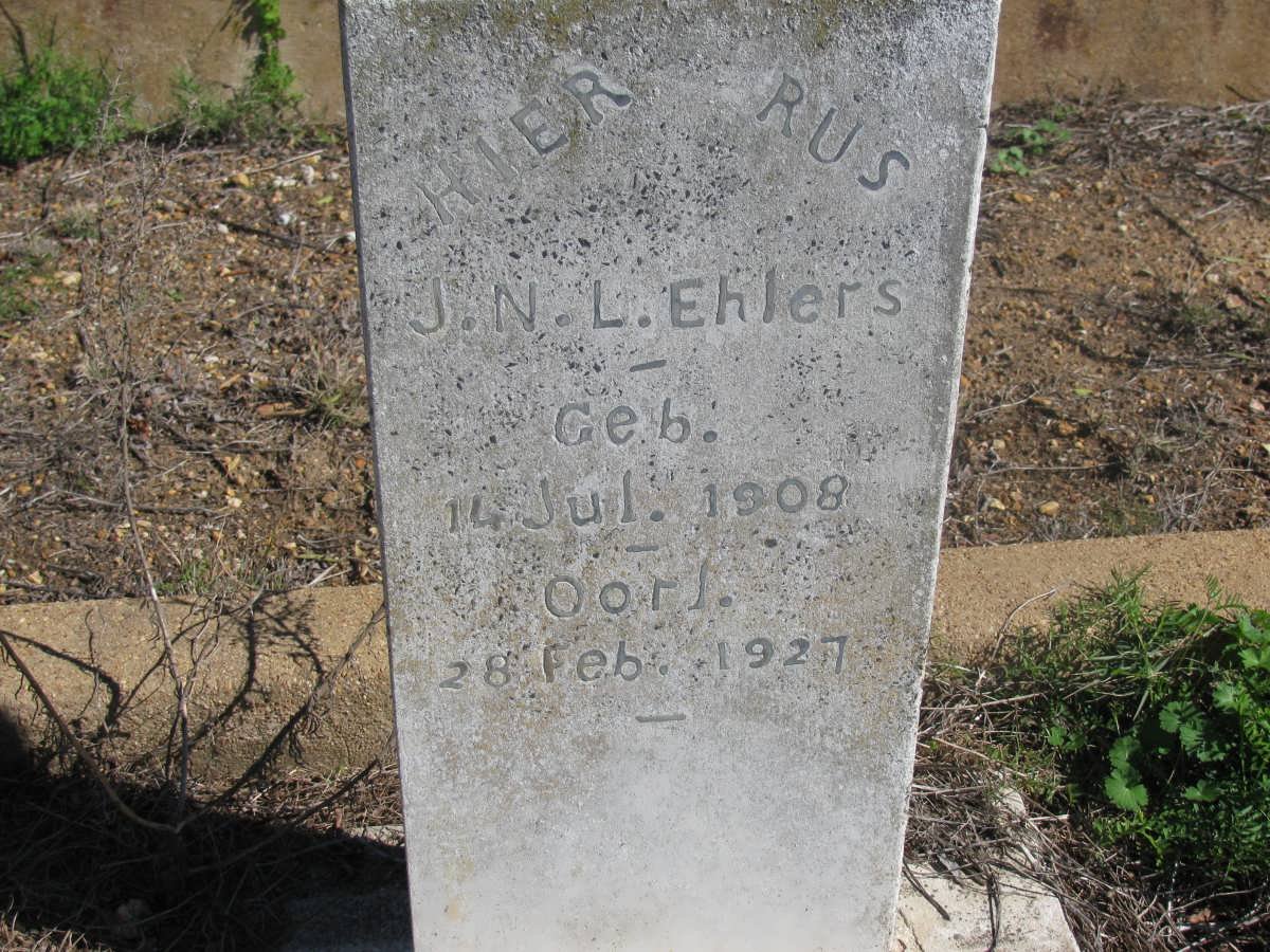 EHLERS J.N.L. 1908-1927