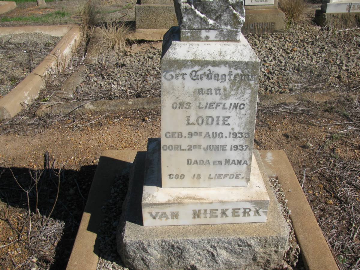 NIEKERK Lodie, van 1933-1937