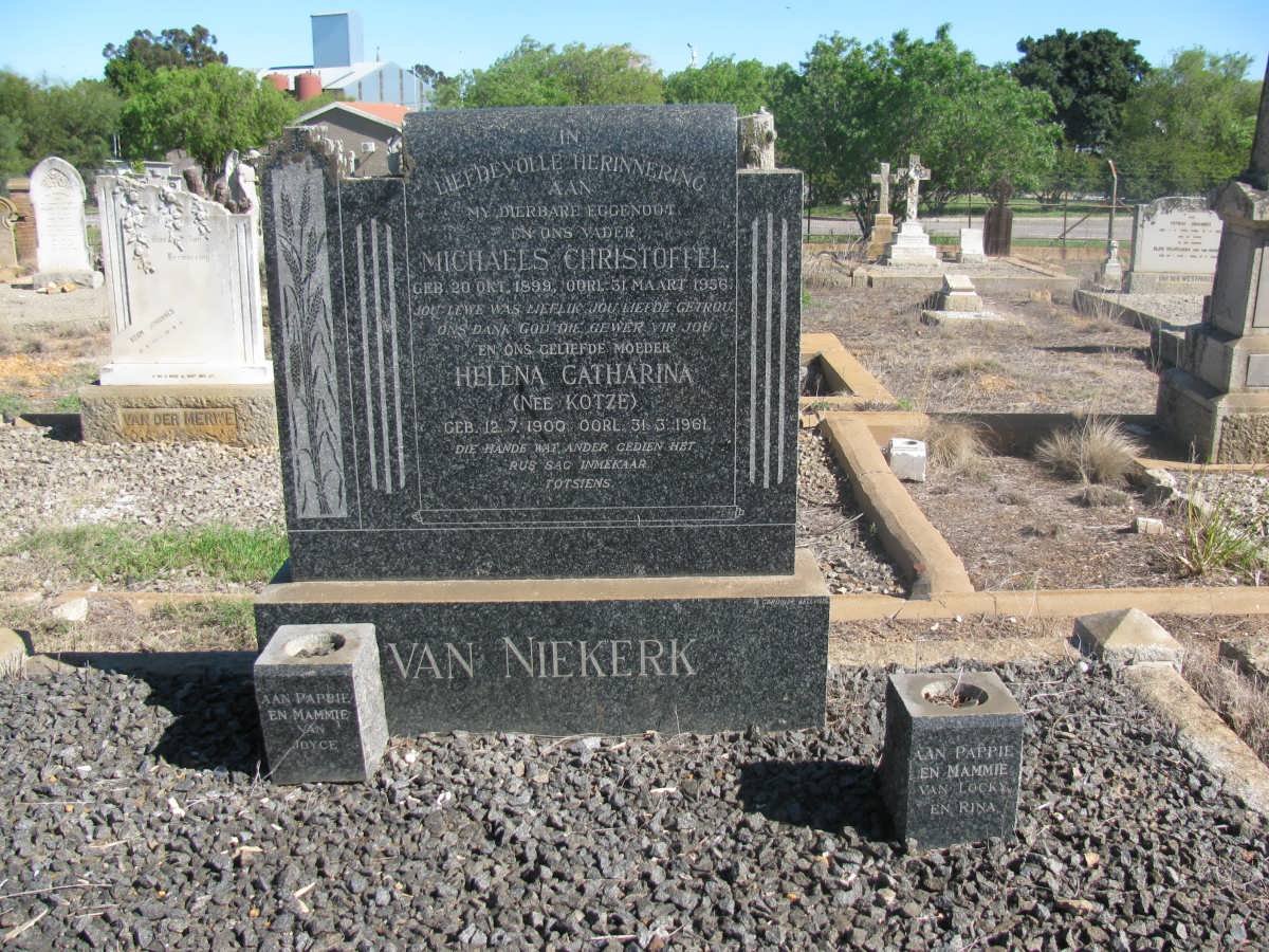 NIEKERK Michaels Christoffel, van 1899-1956 &amp; Helena Catharina KOTZE 1900-1961 