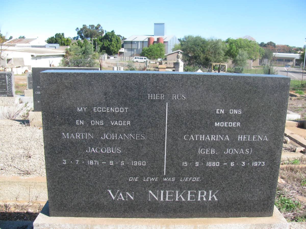 NIEKERK Martin Johannes Jacobus, van 1871-1960 &amp; Catharina Helena JONAS 1880-1973