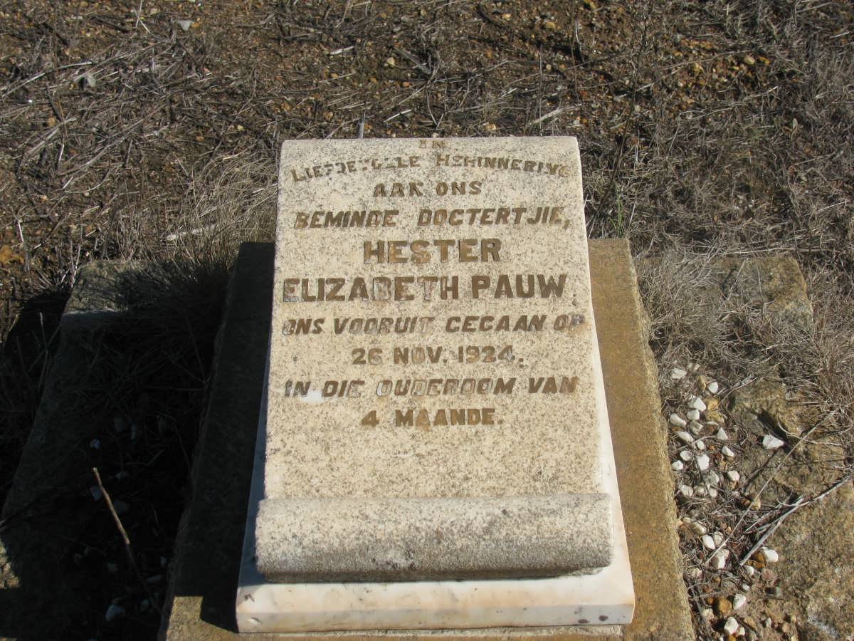 PAUW Hester Elizabeth -1924