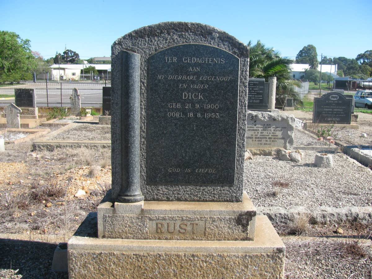 RUST Dick 1900-1953