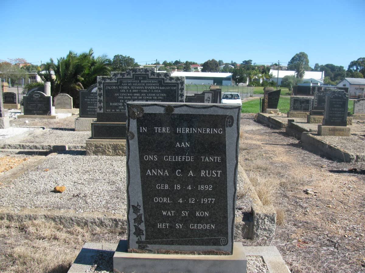 RUST Anna C.A. 1892-1977
