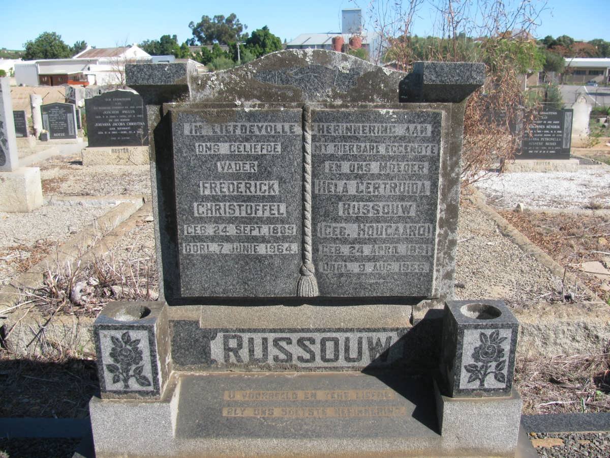 RUSSOUW Frederick Christoffel 1889-1964 &amp; Hela Gertruida HOUGAARD 1891-1956