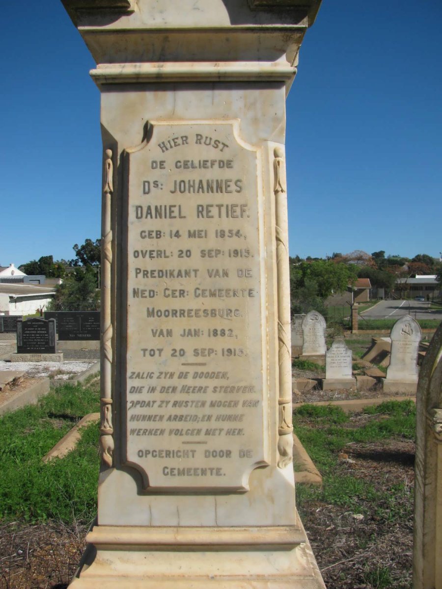 RETIEF Johannes Daniel 1854-1913