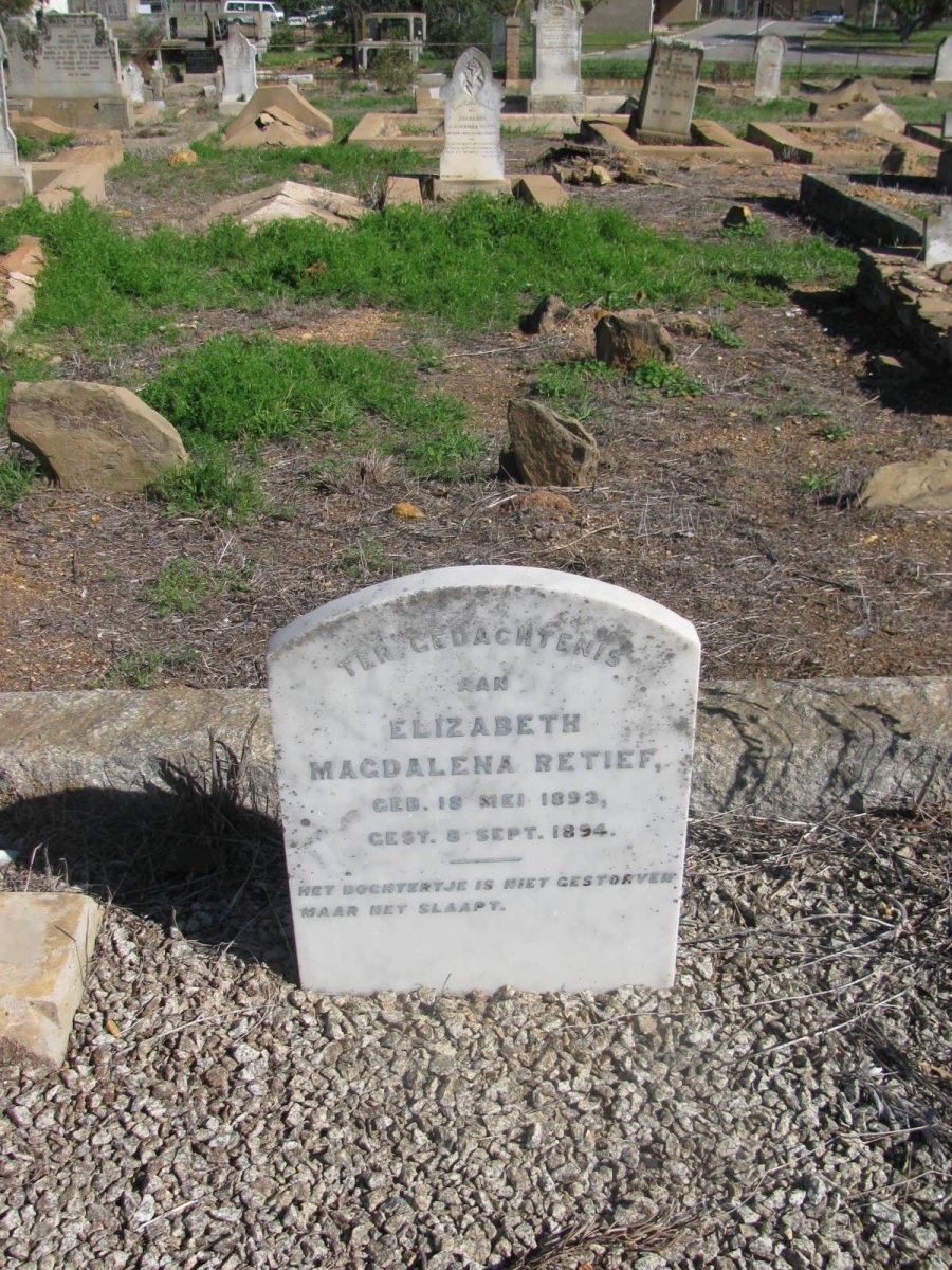 RETIEF Elizabeth Magdalena 1893-1894