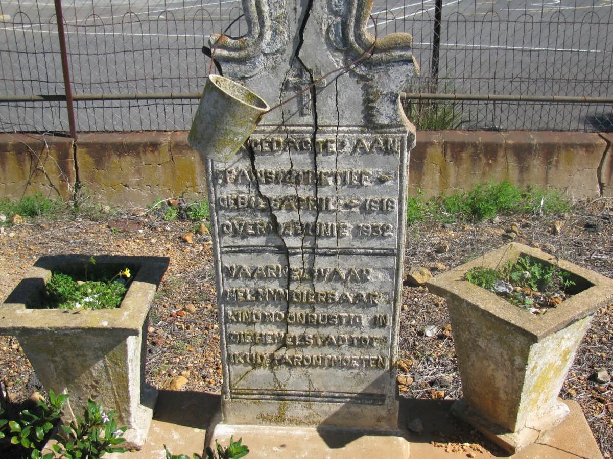 RETIEF Frans 1918-1932