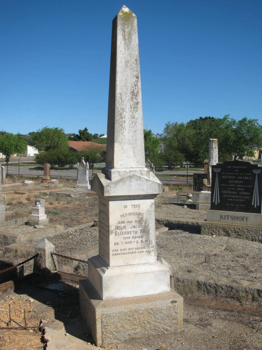 RUST Hugo Amos 1849-1934 &amp; Helie Jacomina BAARD 1862-1941