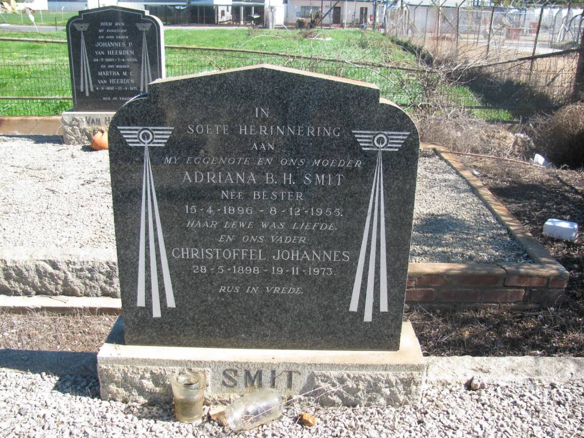 SMIT Christoffel Johannes 1898-1973 &amp; Adriana B.H. BESTER 1896-1955