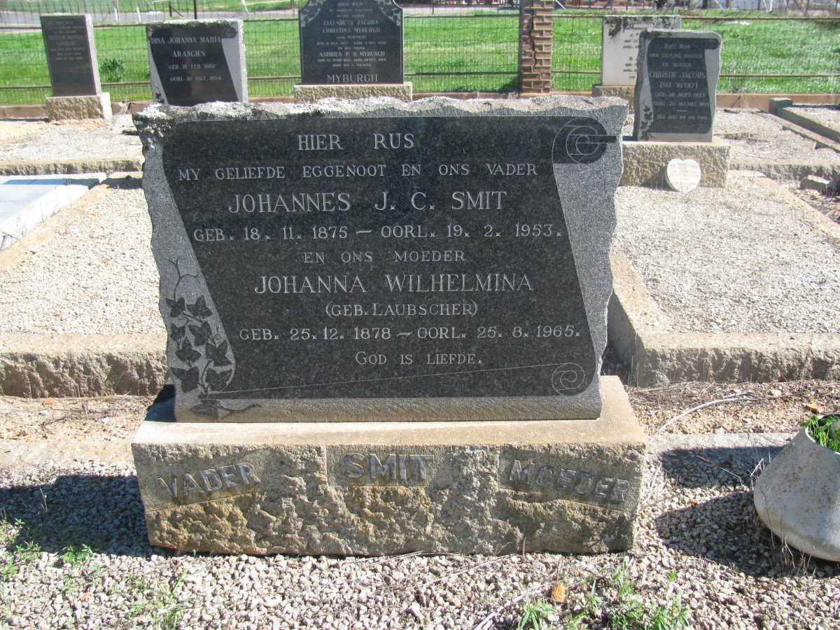SMIT Johannes J.C. 1875-1953 &amp; Johanna Wilhelmina LAUBSCHER 1878-1965