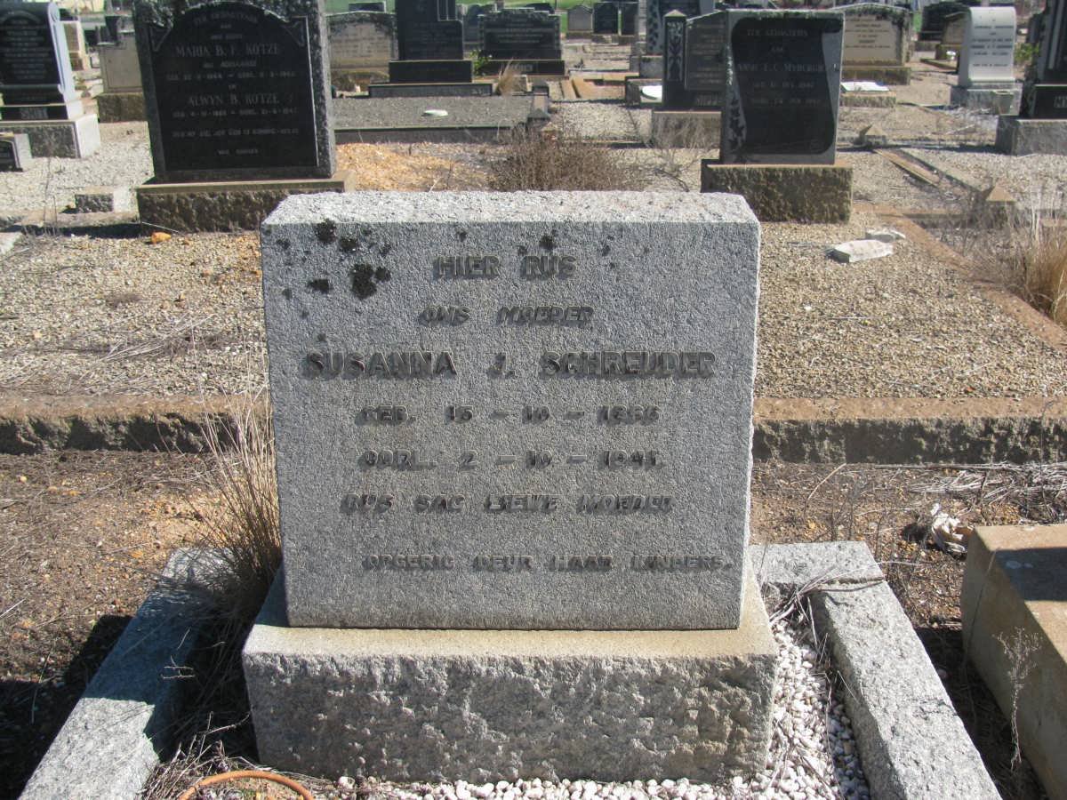 SCHREUDER Susanna J. 1866-1941
