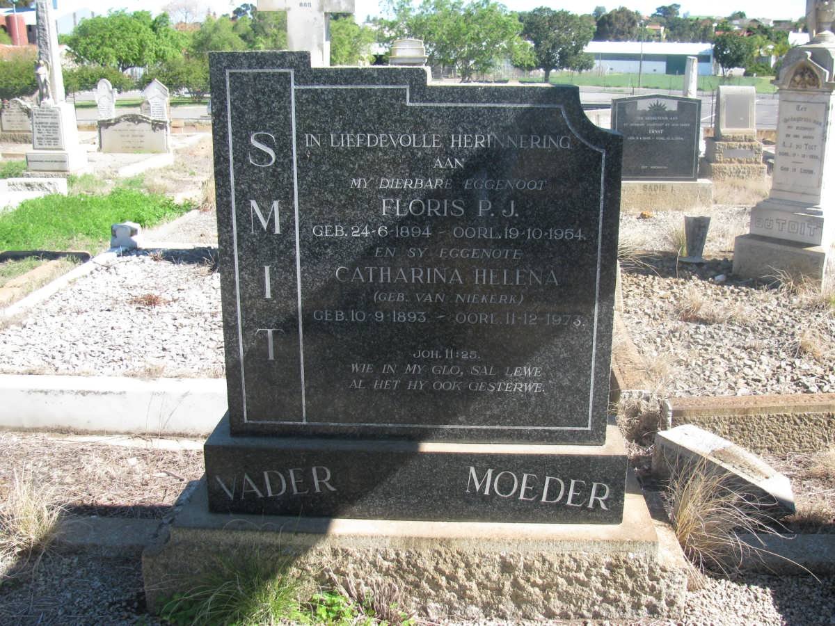 SMIT Floris P.J 1894-1954 &amp; Catharina Helena VAN NIEKERK 1893-1973