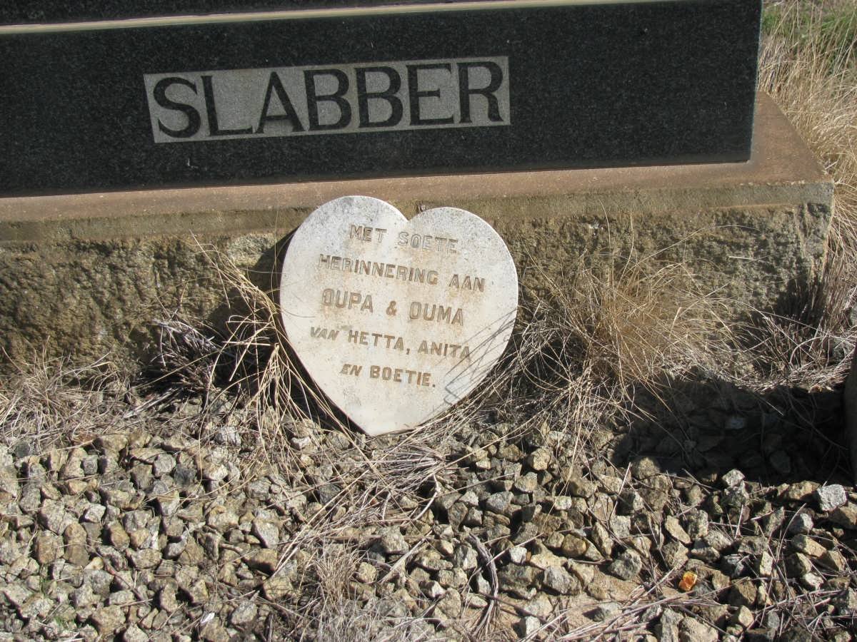 SLABBER Martin J.J. 1867-1940 &amp; Hester S.J. DIPP. 1883-1941
