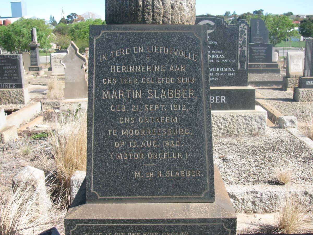 SLABBER Martin 1912-1930