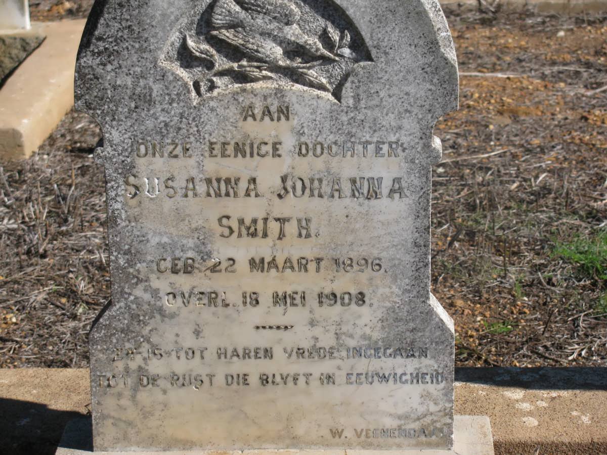 SMITH Susanna Johanna 1896-1908