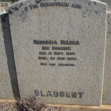 SLABBERT Hendrina Helena HANEKOM 1887-1935