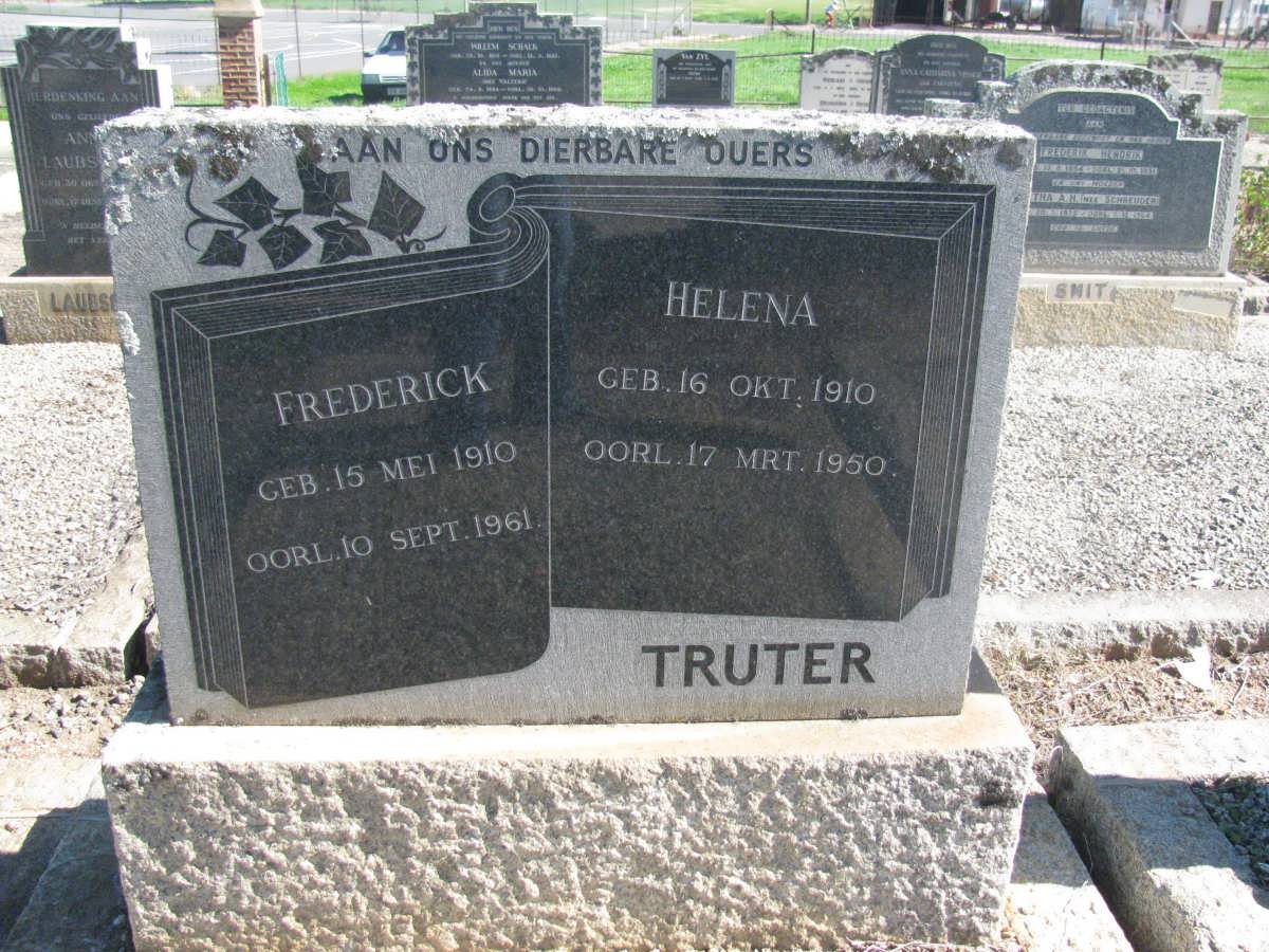 TRUTER Frederick 1910-1961 &amp; Helena 1910-1950