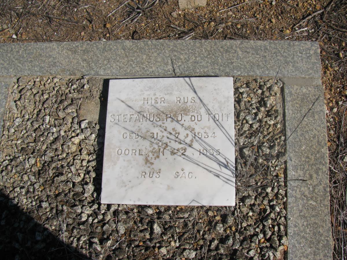 TOIT Stefanus P.J., du 1934-1935